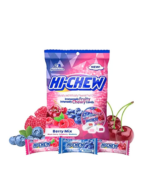 Hi-Chew Berry Mix - Black Cherry, Raspberry and Blueberry Flavors., 3.17oz Bag