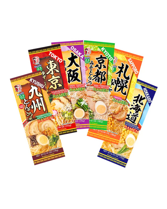 Itsuki Japanese Variety 6 Packs Instant Ramen Noodles