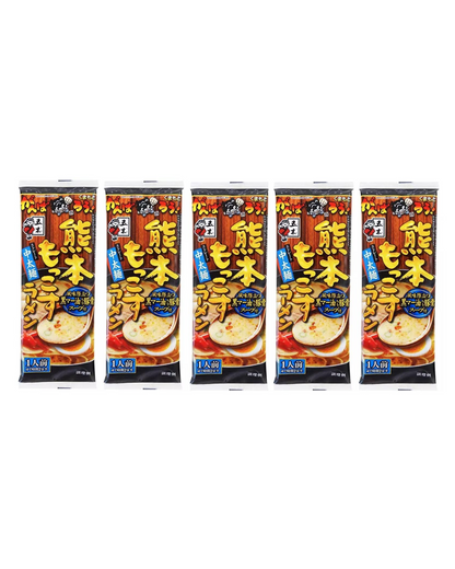 ITSUKI-Japan Kumamoto Mokkosu Tonkotsu Ramen 5 packs(3.6oz x 5) Instant Noodles