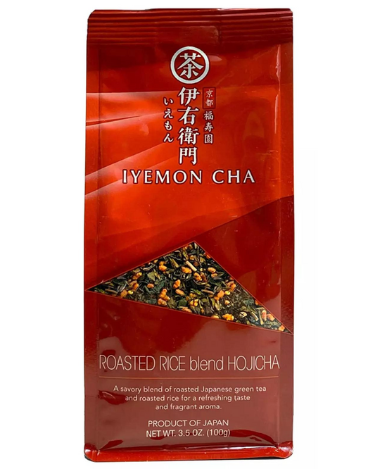 IYEMON Cha Japanese Tea 3.5oz (100g) Green Tea Houjicha.