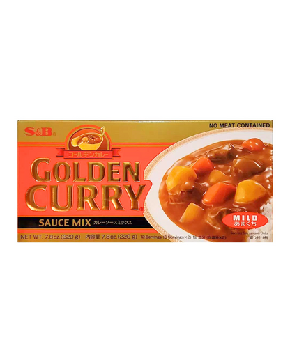 Japanese S&B Golden Curry Sauce Mix - Mild 7.8oz (220g) - Pack of One