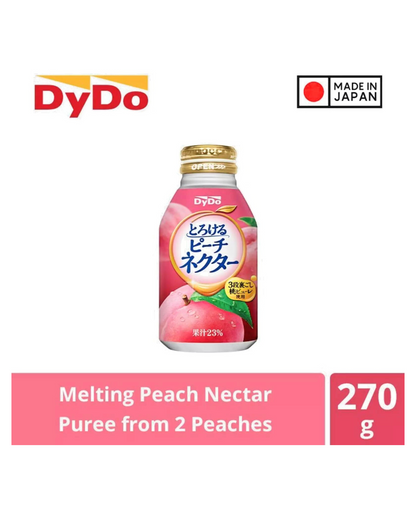 DyDo Japanese Torokeru Peach Nectar Drink (270g) x 6 Bottles