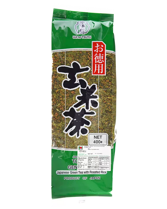 Japanese Ujinotsuyu Tokuyo Green Tea Roasted Rice GenmaiCha,14.1oz