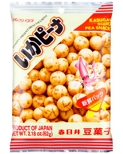 Kasugai | Japan |  Peanut Snack Squid Flavored Japanese Style 3.13oz/89g(3 Pack)