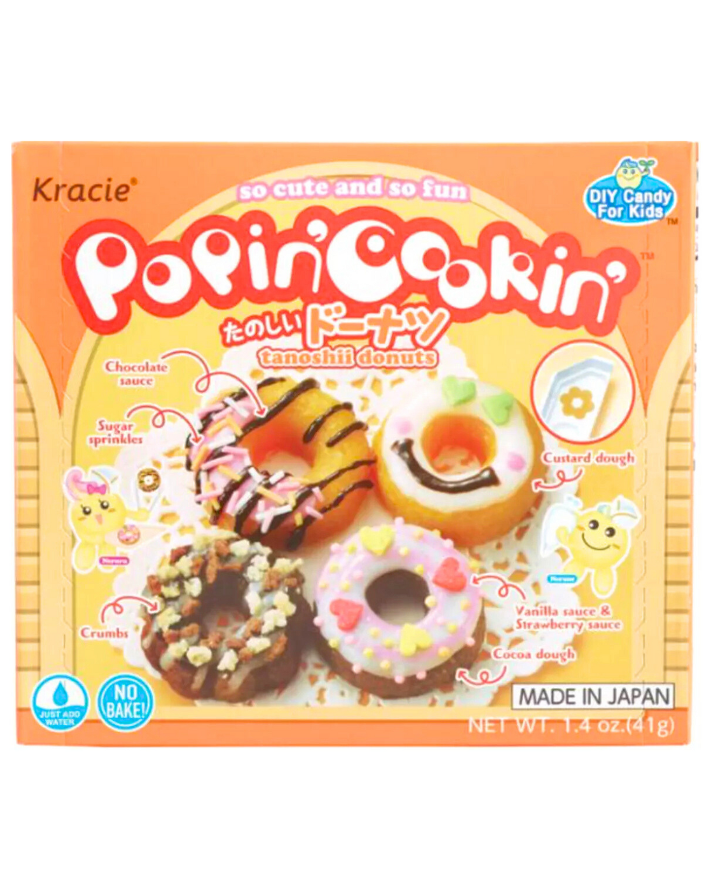 Popin' Cookin' DIY Candy Kit (3 Pack Variety) - Tanoshii Cakes, Sushi and Donuts