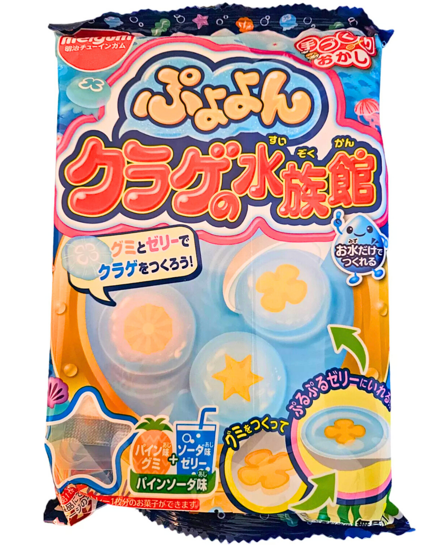 Meigum  Japanese Experimental Slime Candy DIY Kit-Puyoyon Jellyfish Aquarium DIY