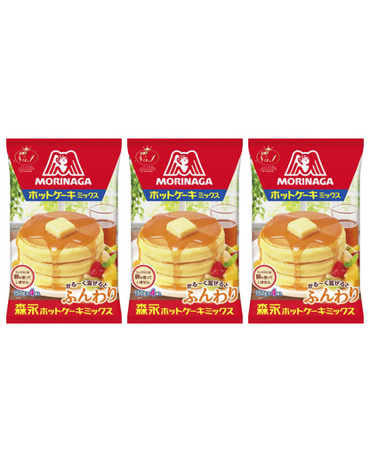 Morinaga Fluffy Hot Cake, Pancake Mix | 21 .6 oz each ( Set of 3 Pack ) - Japan