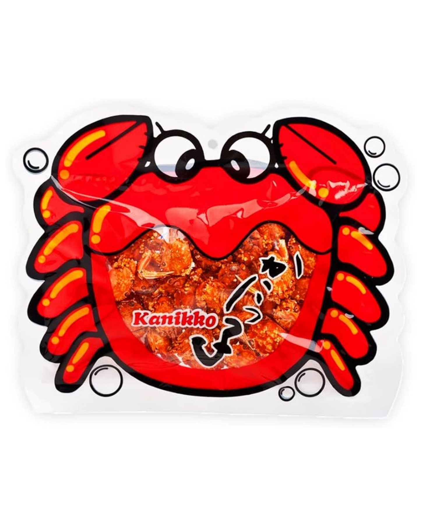 Okabe Kanikko - Ready To Eat Fried Japanese Baby Crabs - With A Hint Of Sweet Honey and Savory Seasonings - Crunchy Gourmet Snack From Japan - Individual 2.3oz (65g) Snack Size Bag - Pack of 1