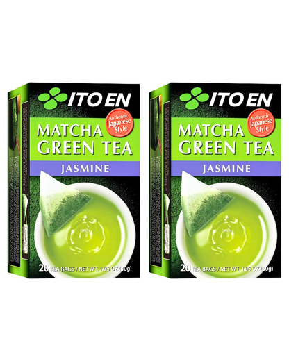 Two (2) Boxes of Ito En Matcha Green Tea Jasmine 20 Tea bags each (40 tea bags)