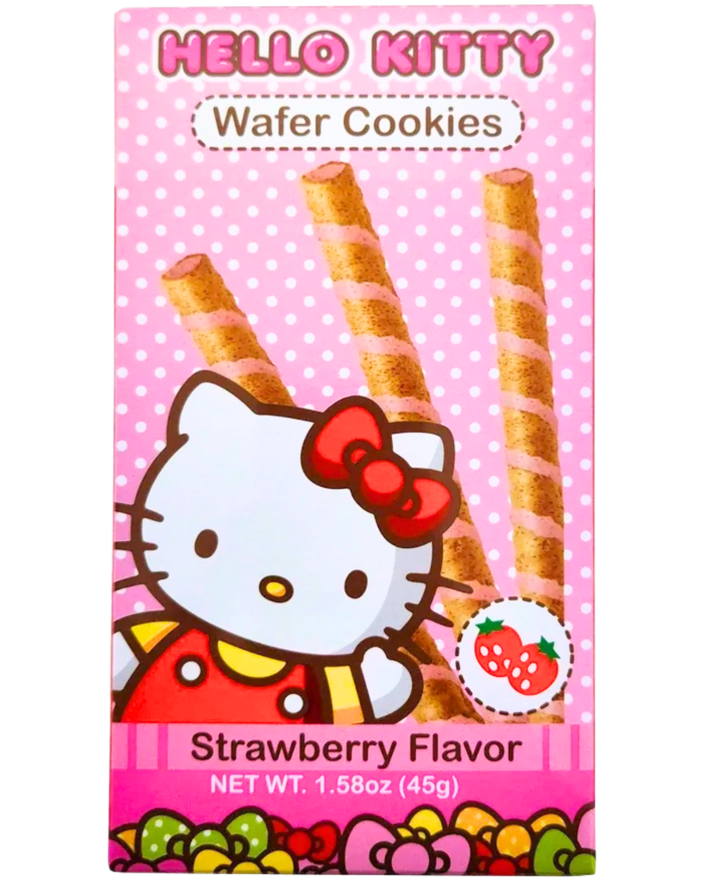 [2 Boxes] Hello Kitty Wafer Stick Cookies Strawberry & Green Tea