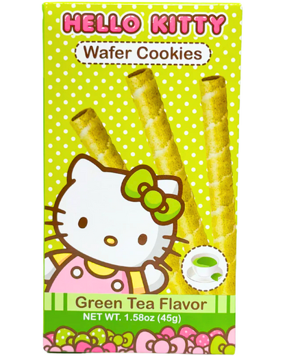 [2 Boxes] Hello Kitty Wafer Stick Cookies Strawberry & Green Tea