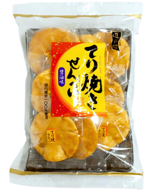 丸彦製菓 Maruhiko Teriyaki Senbei Rice Crackers 119g/4.1oz - Japan