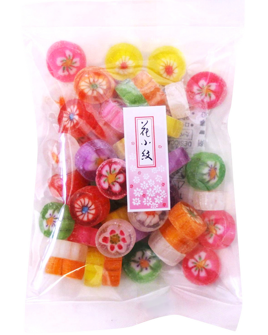 日本糖果Taiki Hana-komon Traditional Japanese Hard Candy 5.28 oz(150g) Floral Design