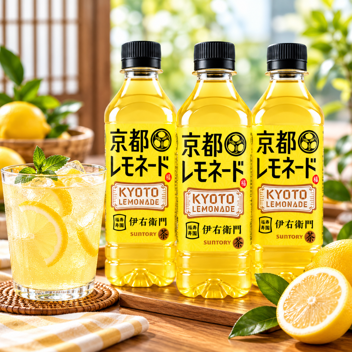 Suntory Iyemon Kyoto Lemonade / 京都レモネード  525ml - Japan