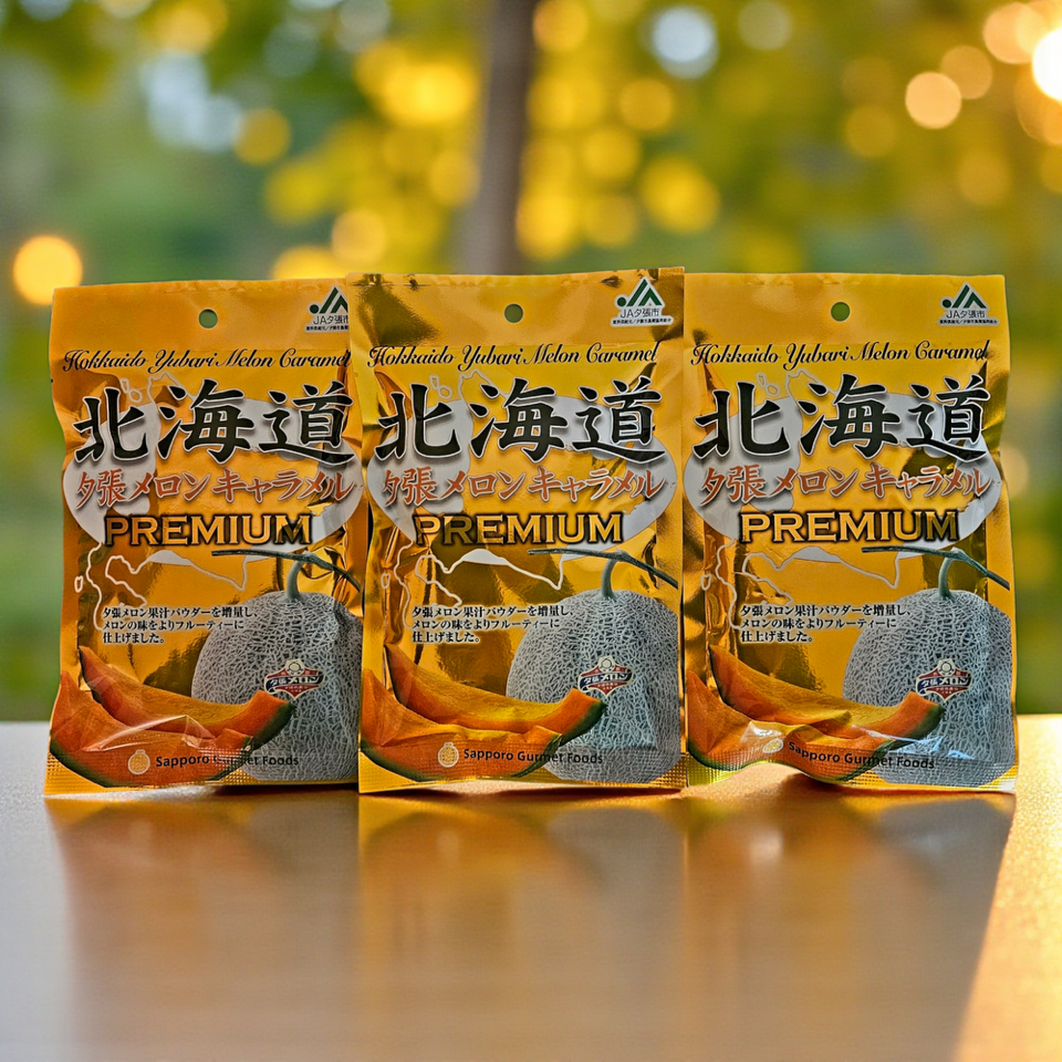 Sapporo Gourment Foods Japan Hokkaido Yubari Melon Caramel Soft Candy 68g